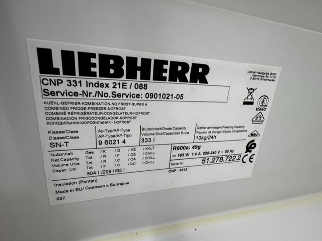 FRIGORÍFICO COMBI NO FROST LIEBHERR BLANCO