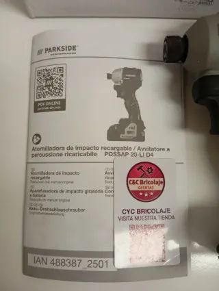 Atornillador de impacto Parkside PDSSAP 20-LI D76