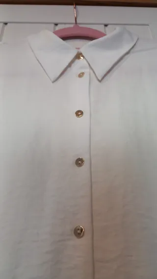 Blusa Blanca Manga Larga Encuentro