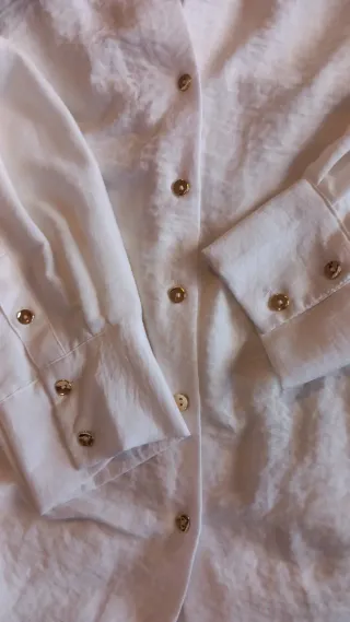 Blusa Blanca Manga Larga Encuentro