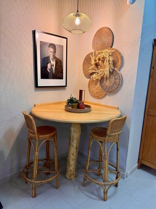 Mueble Estación Café y Mesa Alta