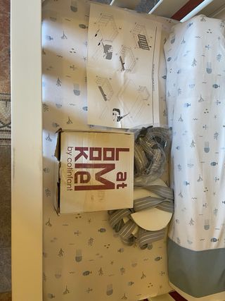 Minicuna colecho Look at me blanca/madera