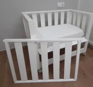 Minicuna colecho Look at me blanca/madera