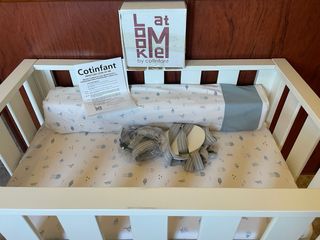 Minicuna colecho Look at me blanca/madera