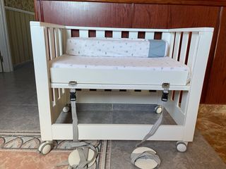 Minicuna colecho Look at me blanca/madera