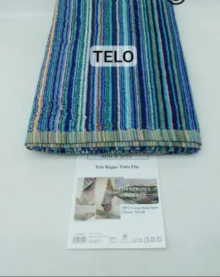 Telo Bagno Tinto Filo - Pin Stripes