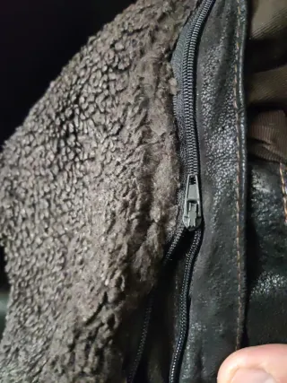 Cazadora aviador piel marrón T.52