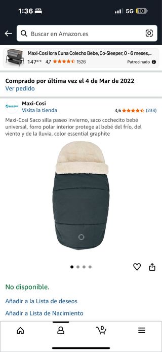 Saco borreguito Maxi-Cosi