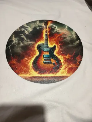 Placa Metálica Guitarra Eléctrica 20cm