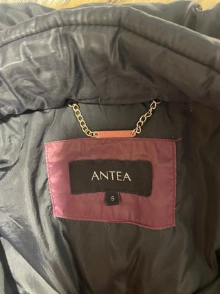 Anorak Antea Negro con Capucha y Pelo