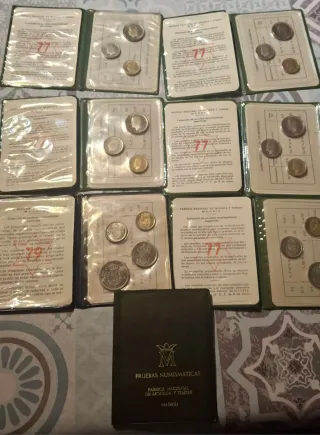 Lote Pruebas Numismáticas Fábrica Moneda Madrid