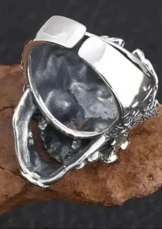 4 Anelli Teschio Acciaio