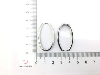 argollas plata 925mm