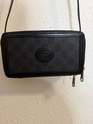 Borsa Gucci GG Supreme Nero/Grigio