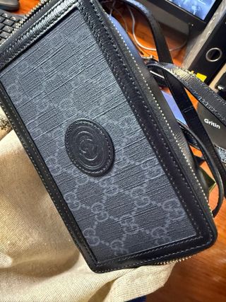 Borsa Gucci GG Supreme Nero/Grigio