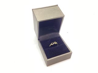 anillo oro 18k con circonita