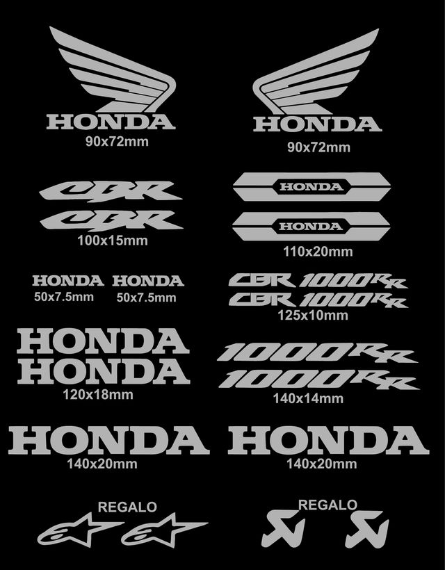 Pegatinas Honda CBR 1000rr
