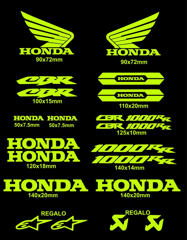 Pegatinas Honda CBR 1000rr