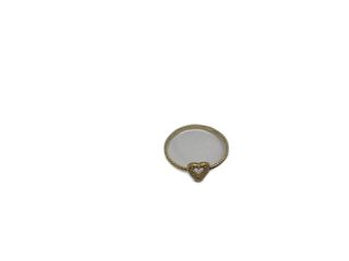 anillo oro 18k con piedra con circonita