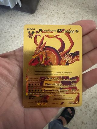 Carta dorada pokemon