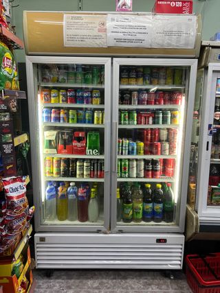 Nevera expositora comercial 120 cm