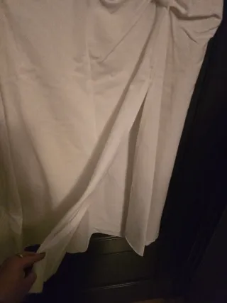 Vestido blanco nudo talla única