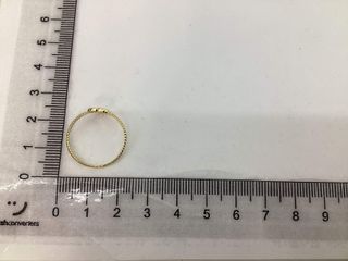 anillo oro 18k con piedra con circonita