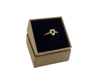 anillo oro 18k con piedra con circonita