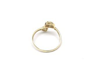 anillo oro 18k con piedra con circonita