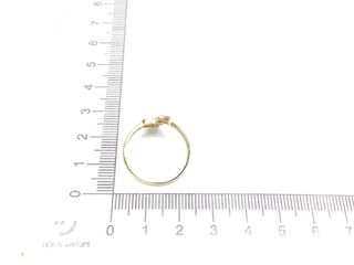 anillo oro 18k con piedra con circonita