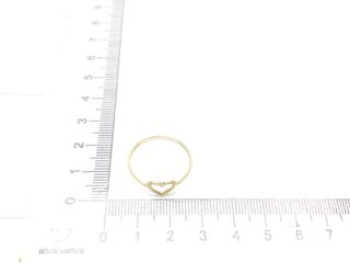 anillo oro 18k con piedra con circonita