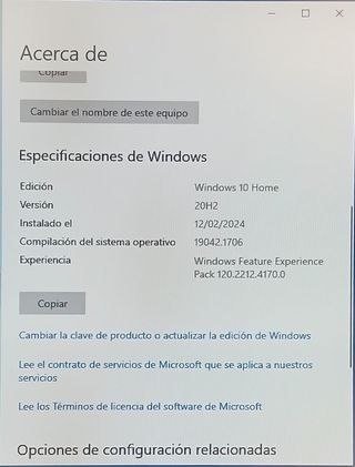 Ordenador HP 500GB RAM2GB