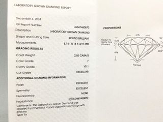 sello oro 18k con diamante de laboratorio