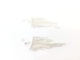 pendientes plata 925mm con piedra con circonita