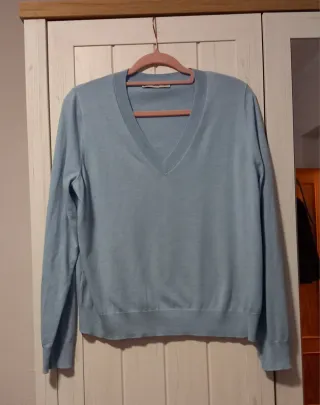 Lote 2 jerseys Mango verde y celeste Talla XL