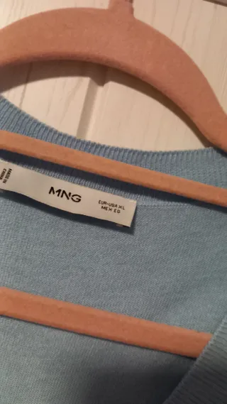 Lote 2 jerseys Mango verde y celeste Talla XL