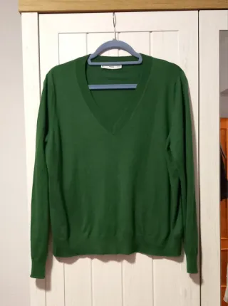 Lote 2 jerseys Mango verde y celeste Talla XL