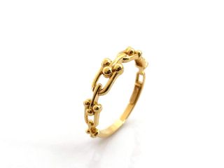 anillo oro 18k con piedra con circonita t. 16 (17,84 mm)