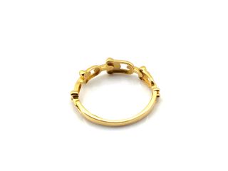 anillo oro 18k con piedra con circonita t. 16 (17,84 mm)