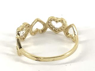 anillo oro 18k con piedra con circonita