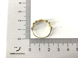 anillo oro 18k con piedra con circonita