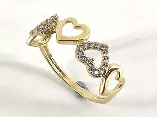 anillo oro 18k con piedra con circonita