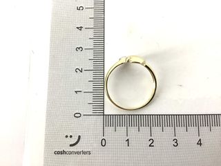 anillo oro 18k con piedra con circonita