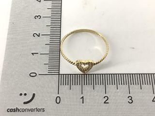 anillo oro 18k con piedra con circonita