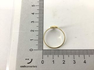 anillo oro 18k con piedra con circonita