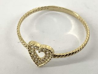 anillo oro 18k con piedra con circonita