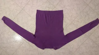 Blusa manga comprida / sweat / camisola gola em V