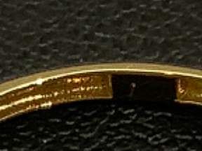 anillo oro 18k con piedra con circonita