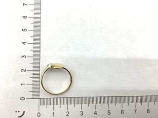 anillo oro 18k con piedra con circonita