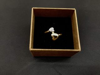 anillo oro 18k con piedra con circonita